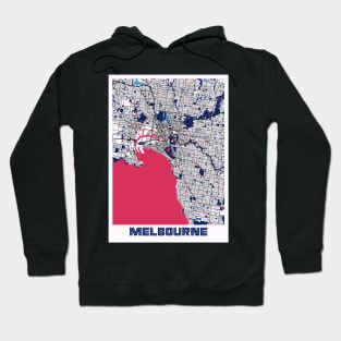 Melbourne - Australia MilkTea City Map Hoodie